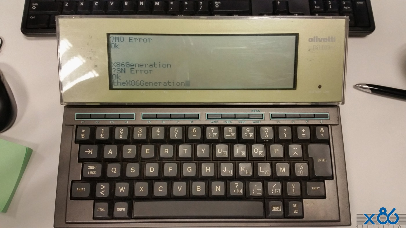 Olivetti M10 by Kyocera Corporation (Japan)